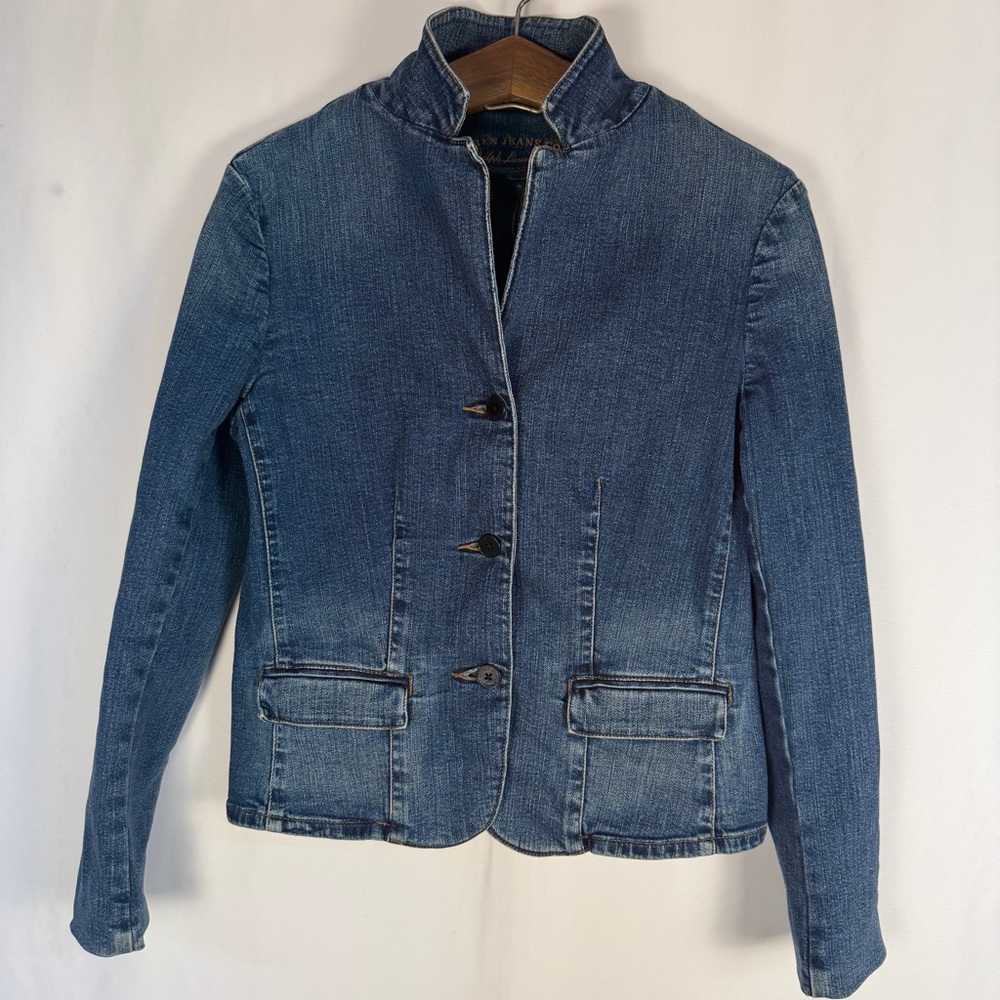 VTG Lauren Jeans Co. Ralph Lauren Indigo Jean Jacket, Classic, Collegiate, Denim